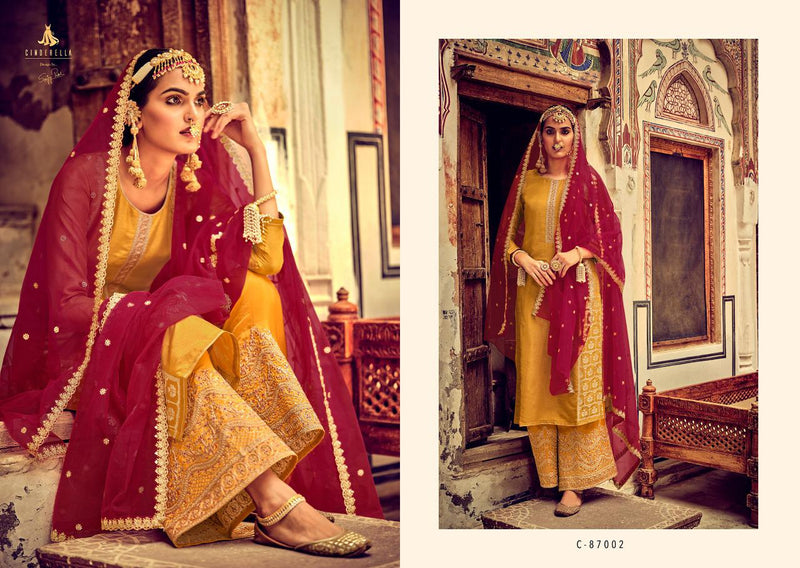 Sanskruti Silk Mills Launch By Zarbab Upada Silk With Fancy Embroidery Work Designer Salwar Kameez