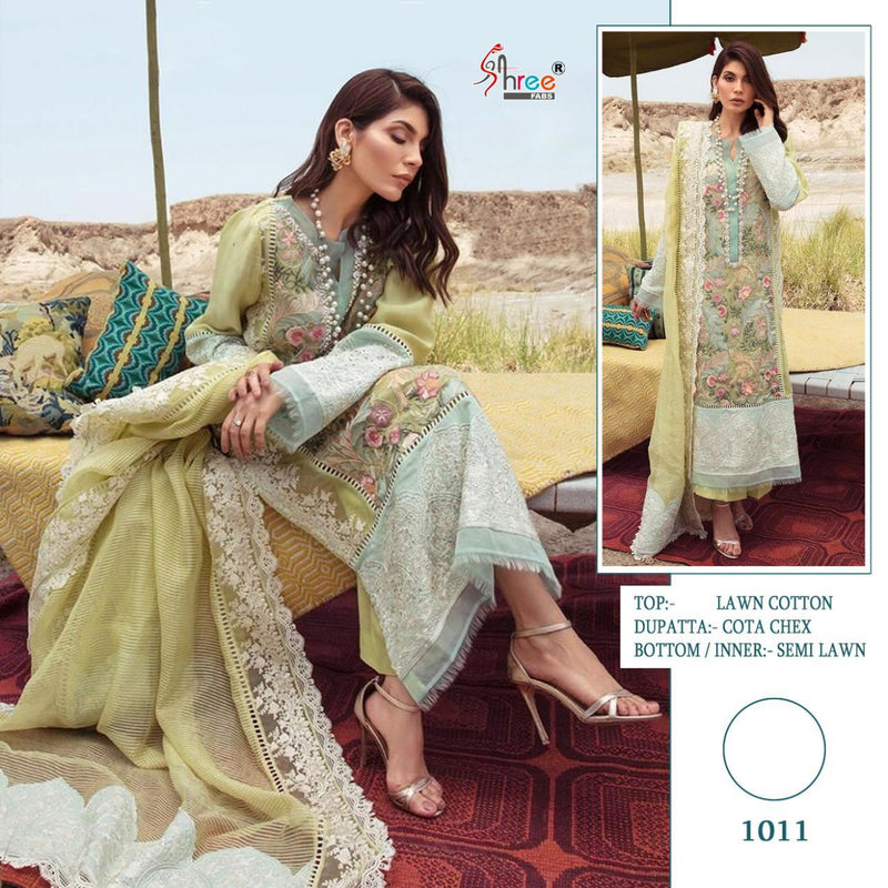 Shree Fab Crimson Premium Lawn Collection Pure Cotton With Embroidery Work Party Wear Designer Salwar Kameez