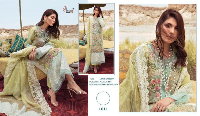 Shree Fab Crimson Premium Lawn Collection Pure Cotton With Embroidery Work Party Wear Designer Salwar Kameez