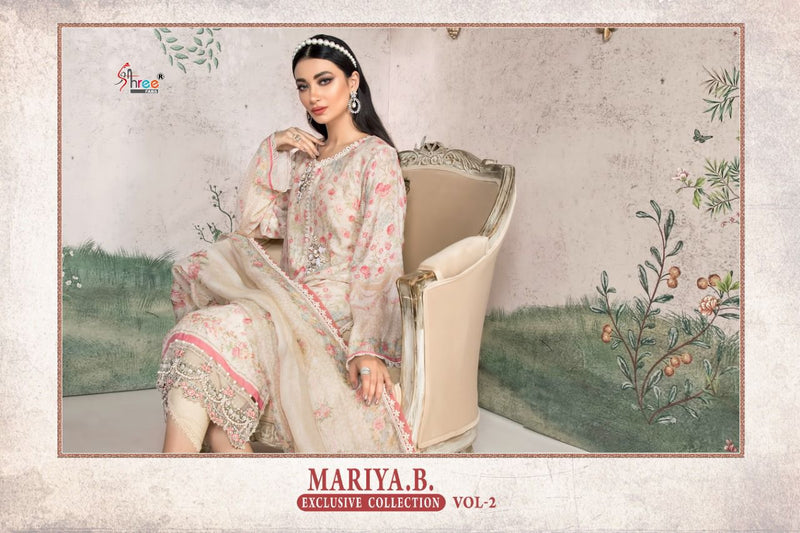 Shree Fabs Mariya B Exclusive Collection Vol 2 Pure Cotton Embroidered Work Salwar Kameez