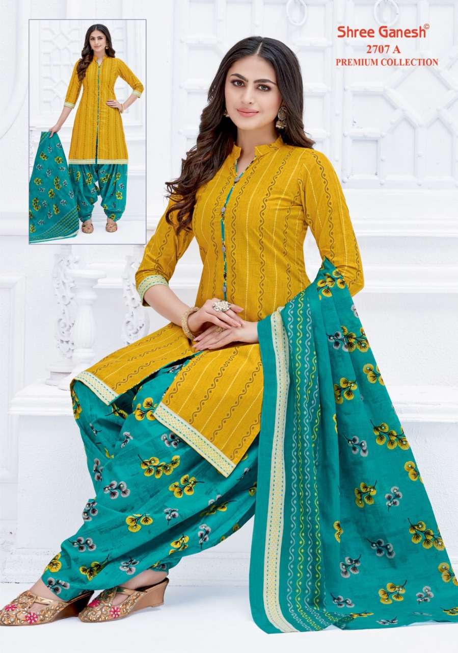 Shree Ganesh Hanshika Vol 10 Pure Cotton Readymade Patiyala Suit