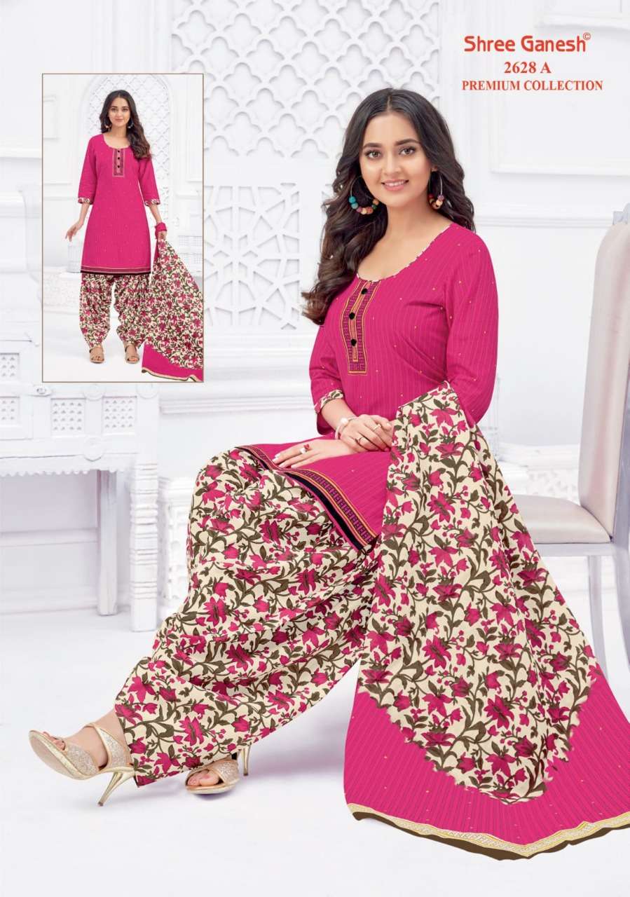 Shree Ganesh Hanshika Vol 10 Pure Cotton Readymade Patiyala Suit