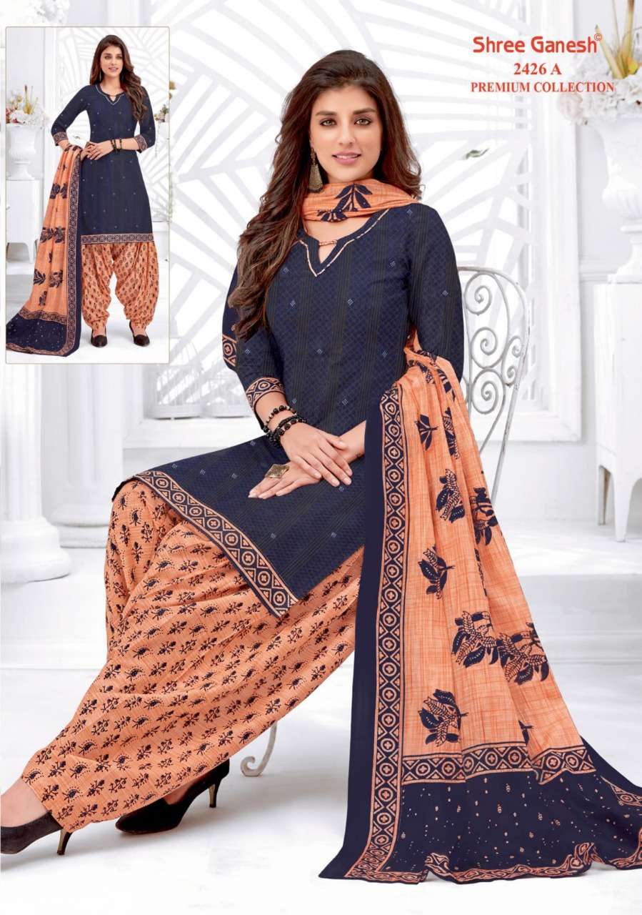 Shree Ganesh Hanshika Vol 10 Pure Cotton Readymade Patiyala Suit