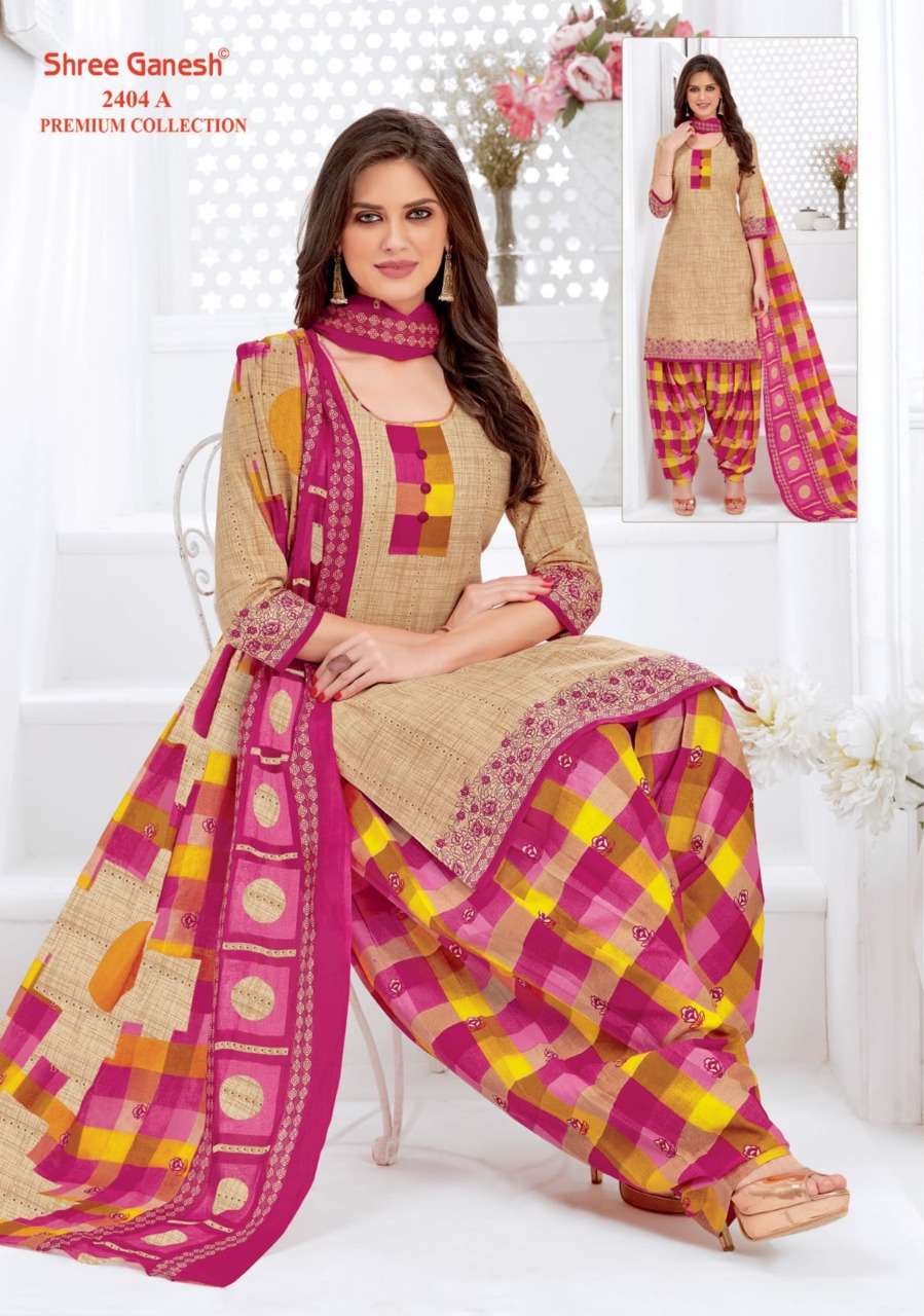 Shree Ganesh Hanshika Vol 10 Pure Cotton Readymade Patiyala Suit