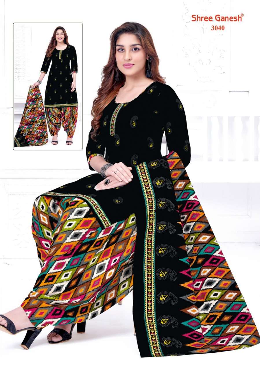 Shree Ganesh Hanshika Vol 10 Pure Cotton Readymade Patiyala Suit