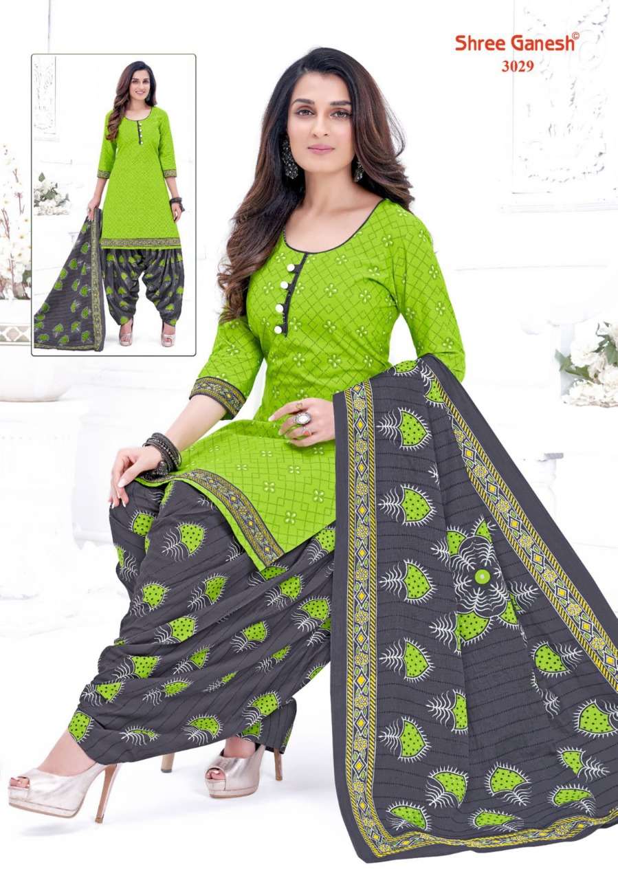 Shree Ganesh Hanshika Vol 10 Pure Cotton Readymade Patiyala Suit