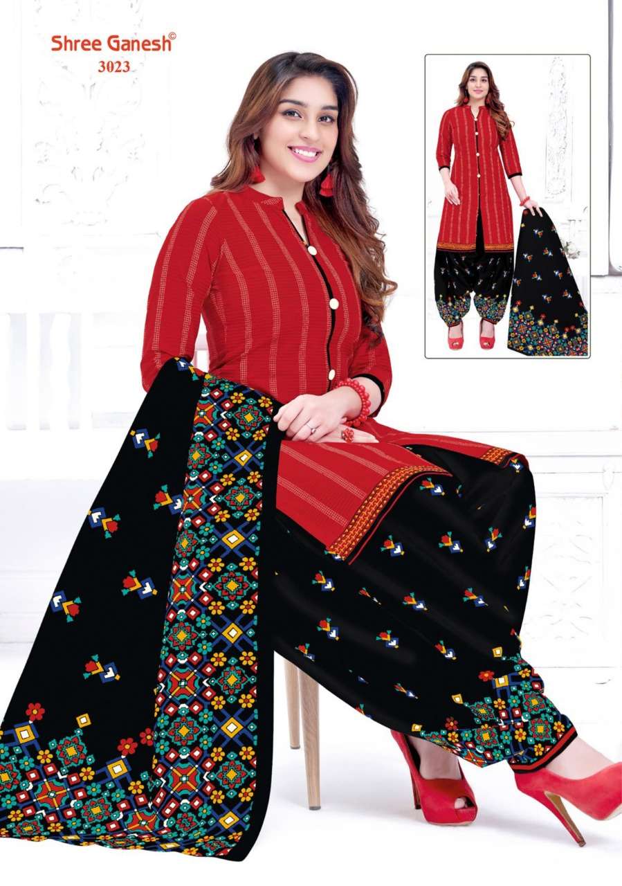 Shree Ganesh Hanshika Vol 10 Pure Cotton Readymade Patiyala Suit