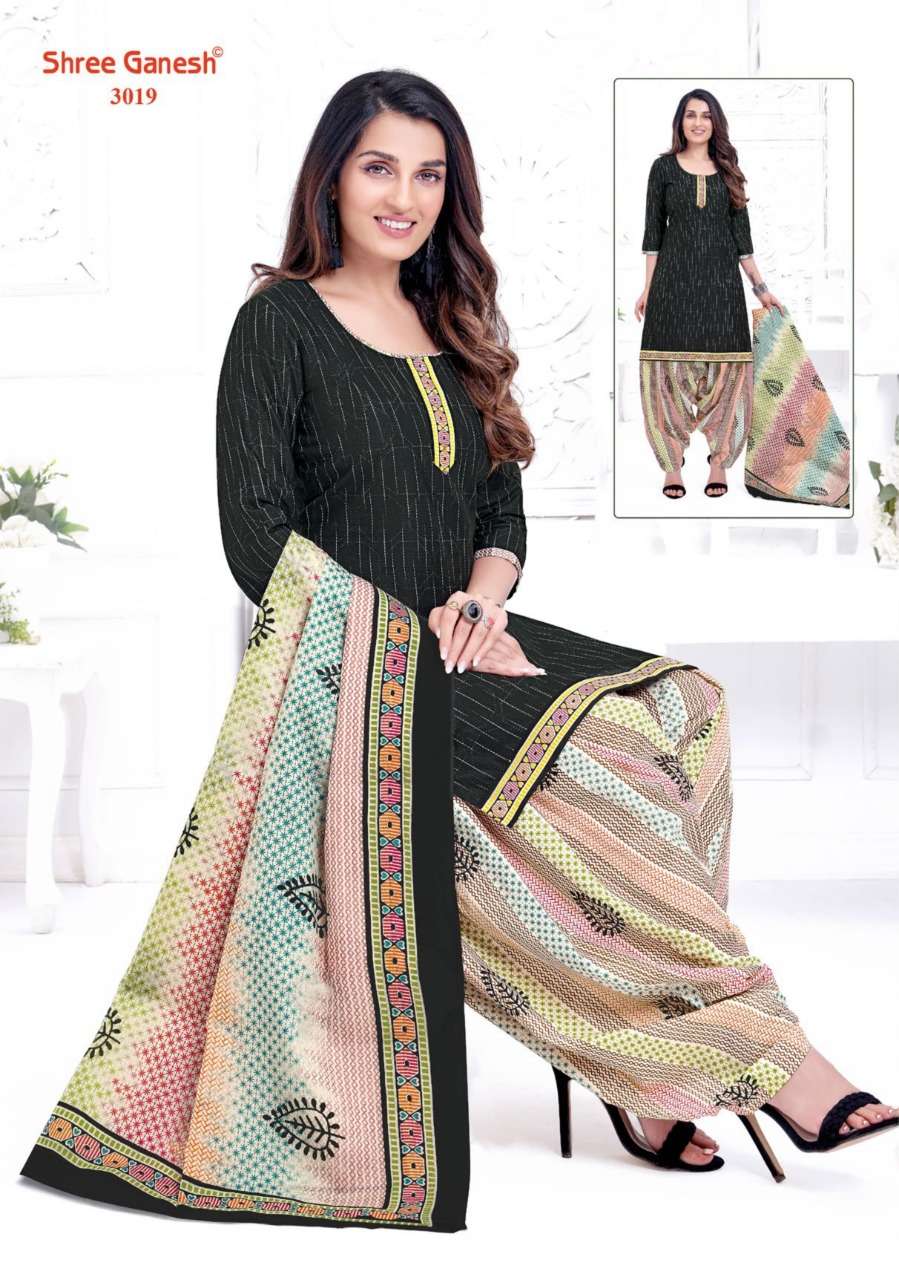 Shree Ganesh Hanshika Vol 10 Pure Cotton Readymade Patiyala Suit