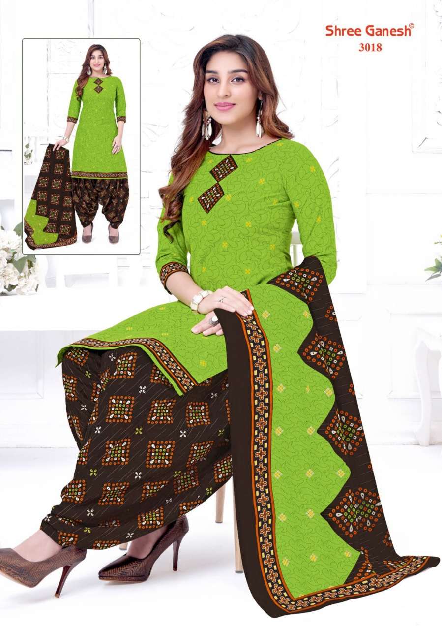 Shree Ganesh Hanshika Vol 10 Pure Cotton Readymade Patiyala Suit