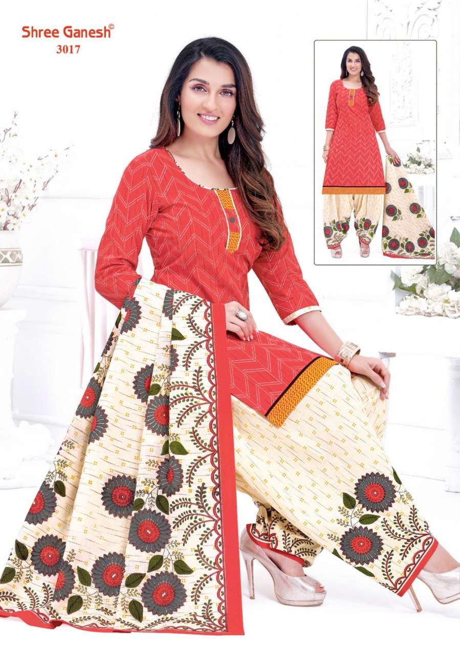 Shree Ganesh Hanshika Vol 10 Pure Cotton Readymade Patiyala Suit