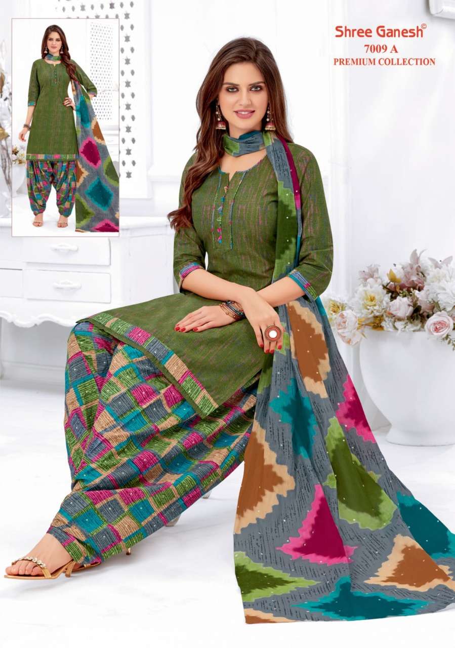 Shree Ganesh Hanshika Vol 10 Pure Cotton Readymade Patiyala Suit