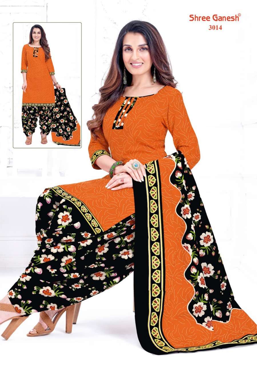 Shree Ganesh Hanshika Vol 10 Pure Cotton Readymade Patiyala Suit