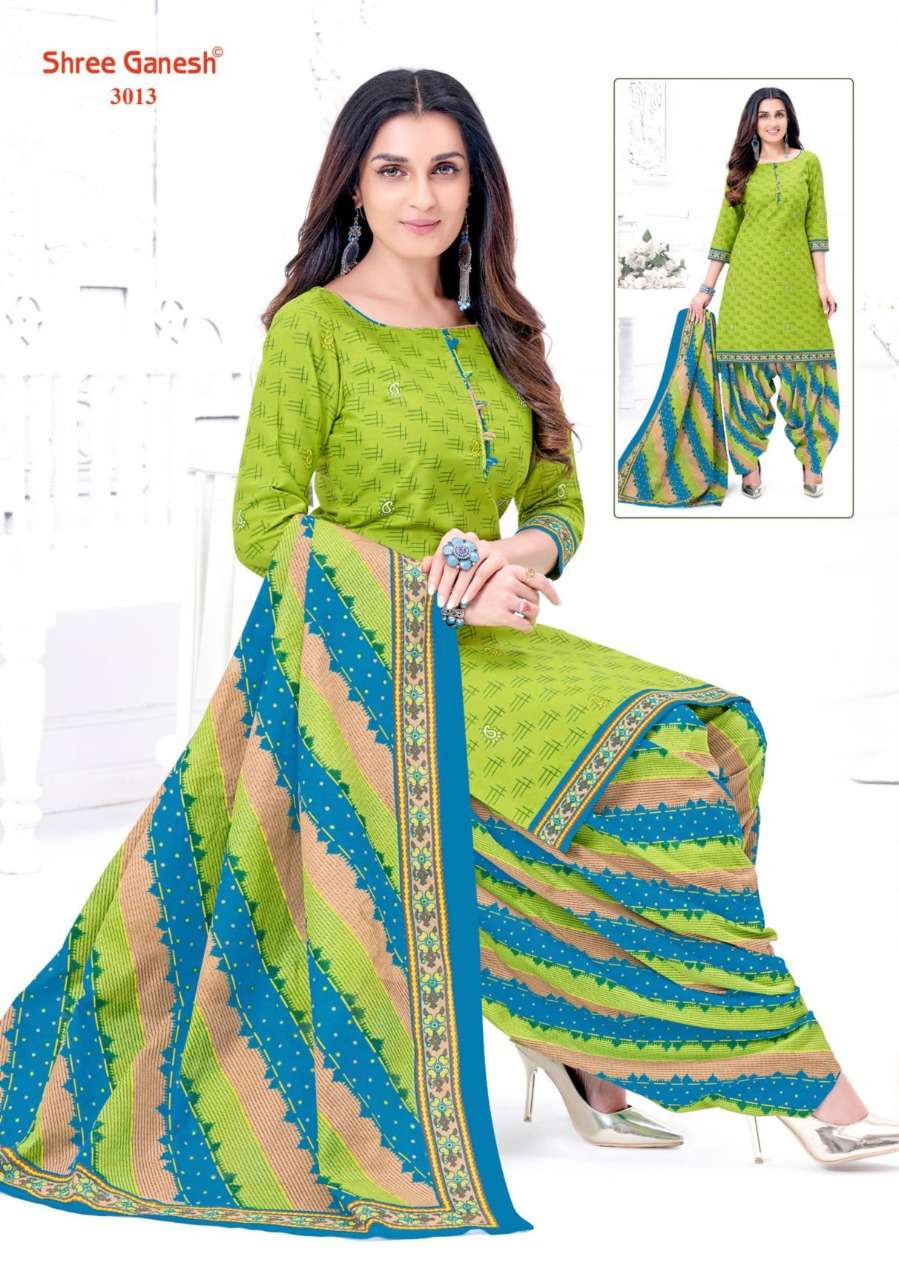 Shree Ganesh Hanshika Vol 10 Pure Cotton Readymade Patiyala Suit