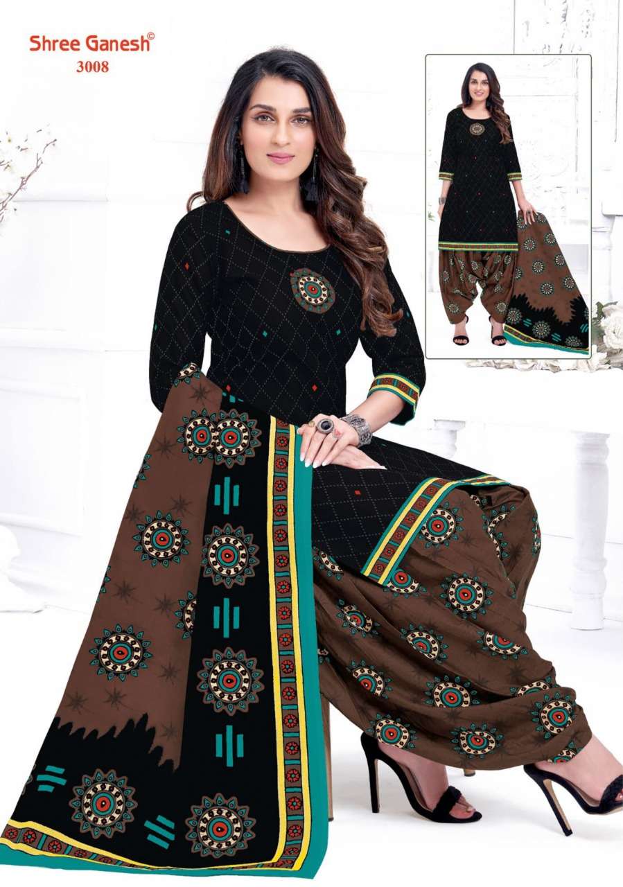 Shree Ganesh Hanshika Vol 10 Pure Cotton Readymade Patiyala Suit