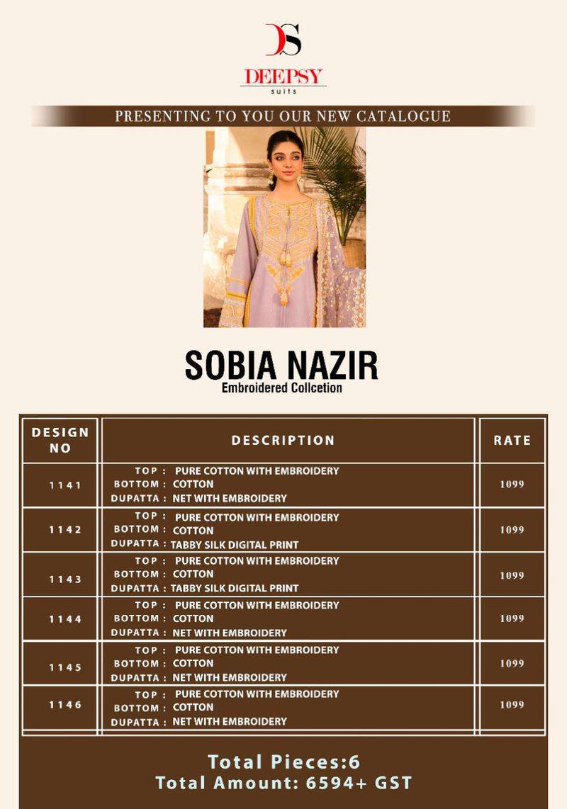 Sobia Nazir Embroidery By Deepsy Suit Cotton With Heavy Work Wedding Wear Pakistani Salwar Kameez