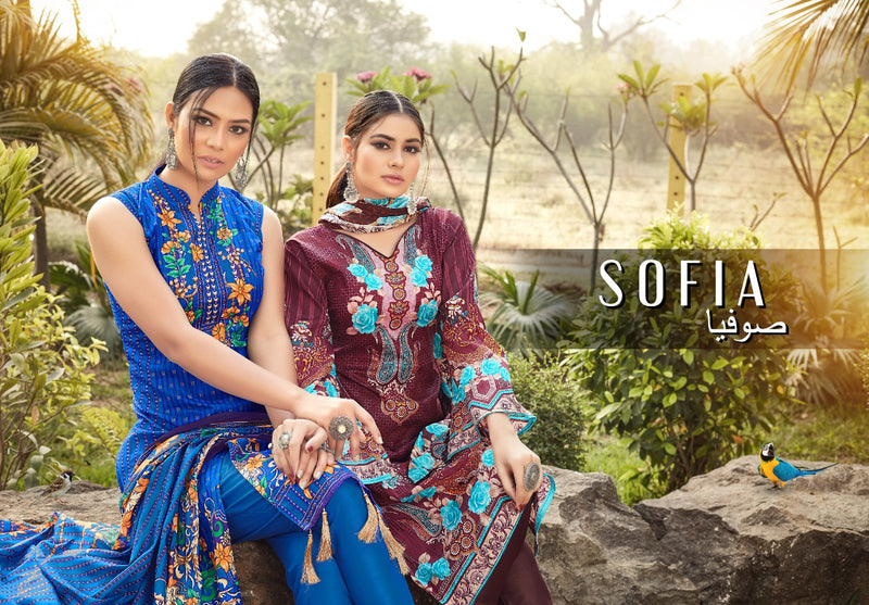 Sofia Karachi Pure Cotton Casual Wear Salwar Suits