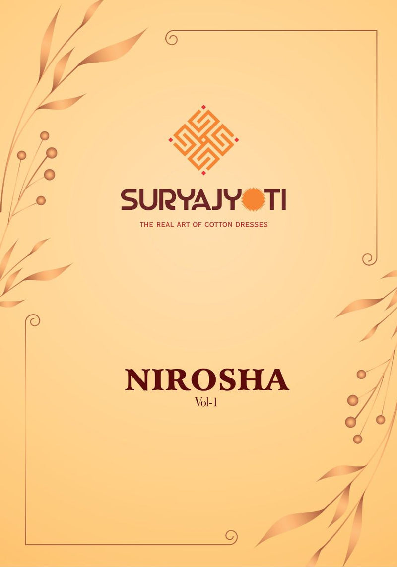 Suryajyoti Nirosha Vol 1  Satin Cotton Print Salwar Suit