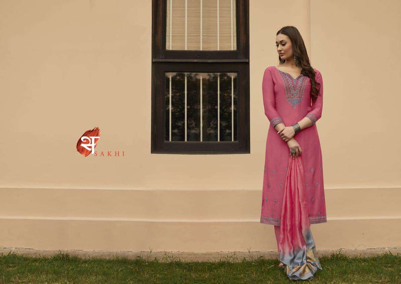 Swagat Presents By Sakhi 1101-1108 Muslin With Embroidery Work Fancy Casual Wear Salwar Suits