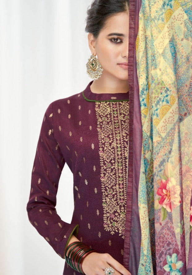 Alok Suits Tarunika Jam Cotton Fancy Party Wear Embroidered Party Wear Salwar Suits