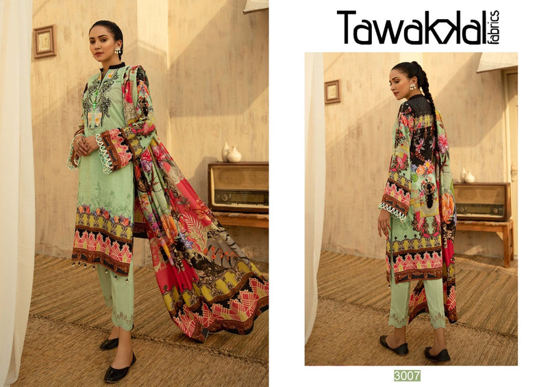 Tawakkal Fabrics Opulence Luxury Cotton Vol 3 Pure Cotton Pakistani Style Party Wear Salwar Suits