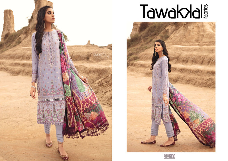 Tawakkal Fabrics Opulence Luxury Cotton Vol 3 Pure Cotton Pakistani Style Party Wear Salwar Suits