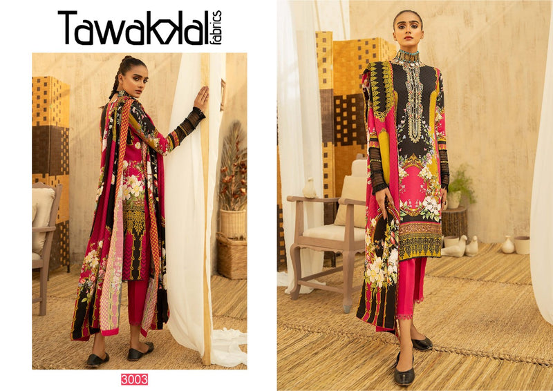 Tawakkal Fabrics Opulence Luxury Cotton Vol 3 Pure Cotton Pakistani Style Party Wear Salwar Suits