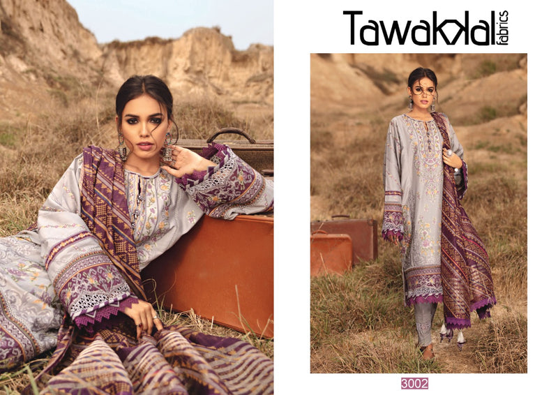 Tawakkal Fabrics Opulence Luxury Cotton Vol 3 Pure Cotton Pakistani Style Party Wear Salwar Suits