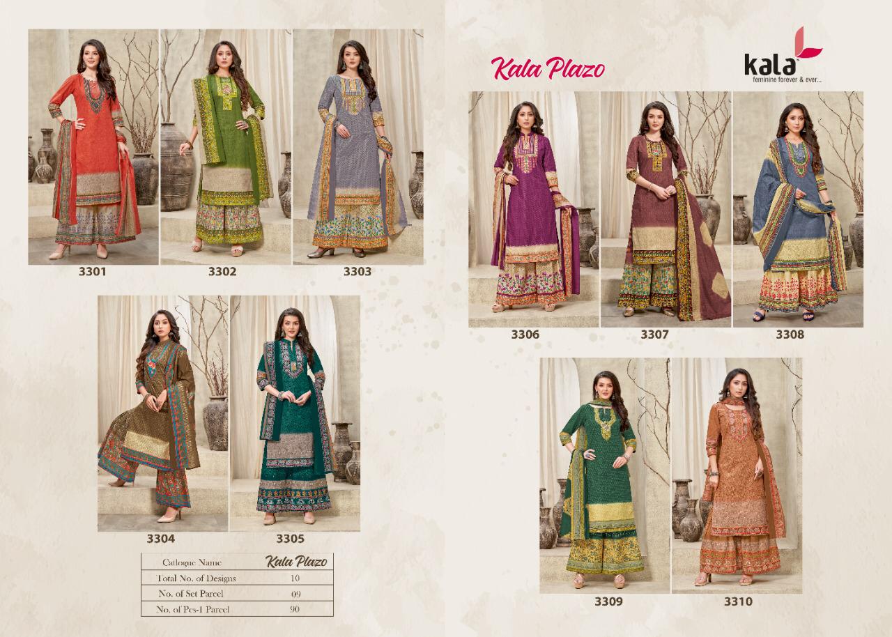 Tarika Creation Kala Plazzo Pure Cotton Casual Wear Suit