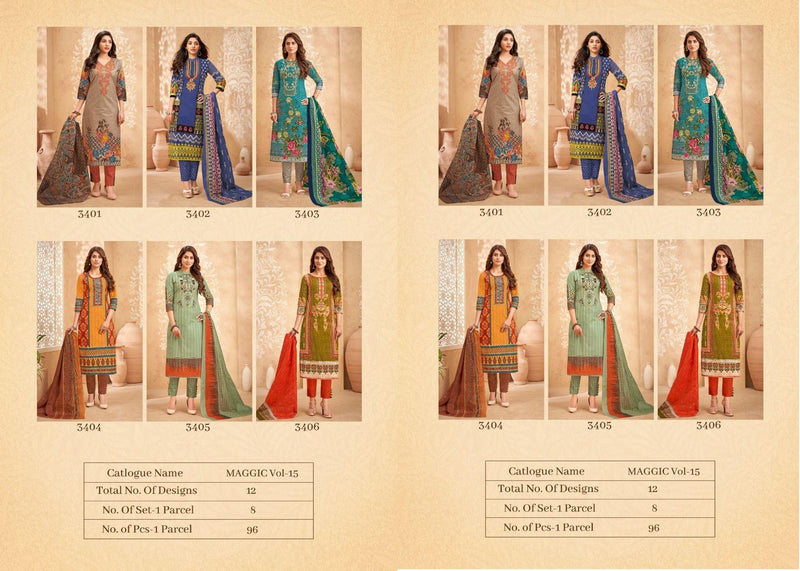 Tarika Creation Maggic Vol 15 Cotton Fancy Salwar Suit