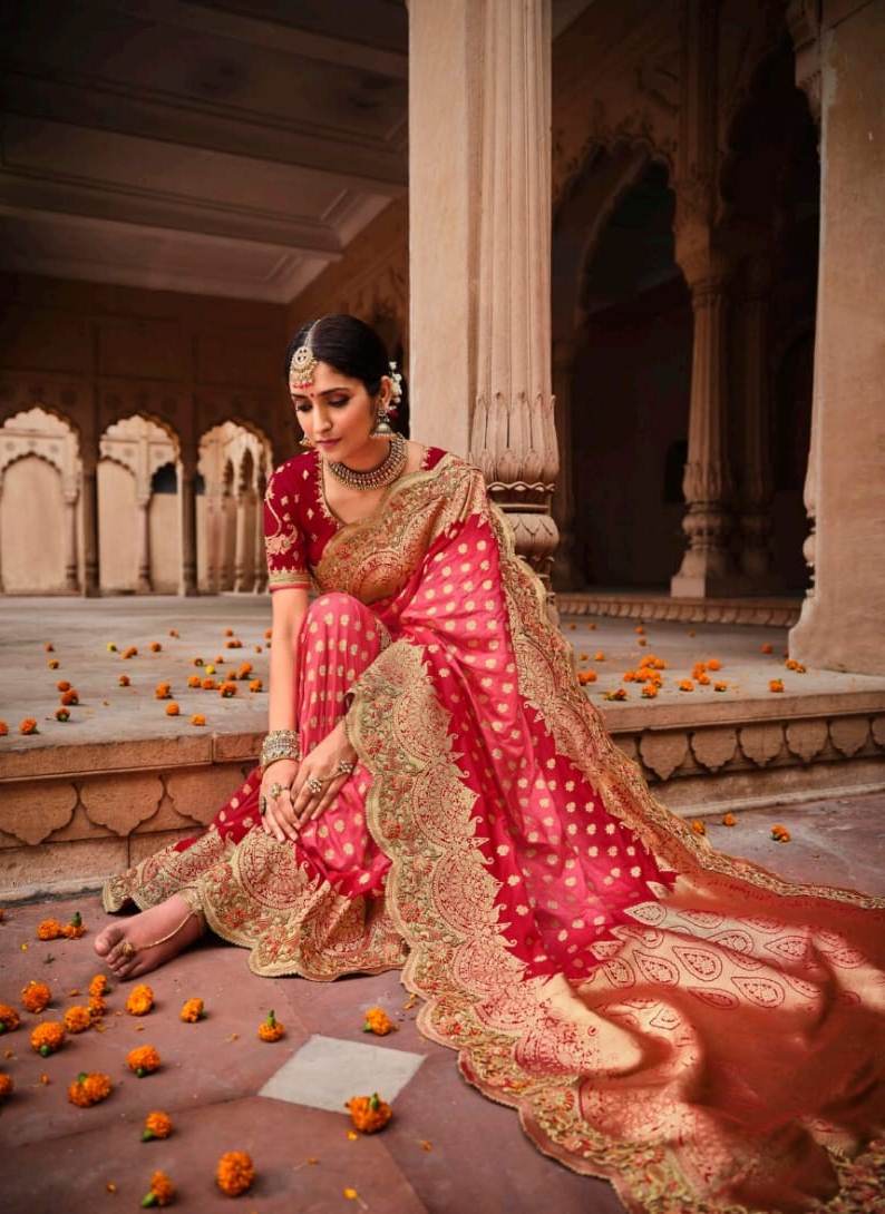 Tathastu 4700 Series Silk Exclusive Designer Fancy Wedding Wear Sarees With Facny Border