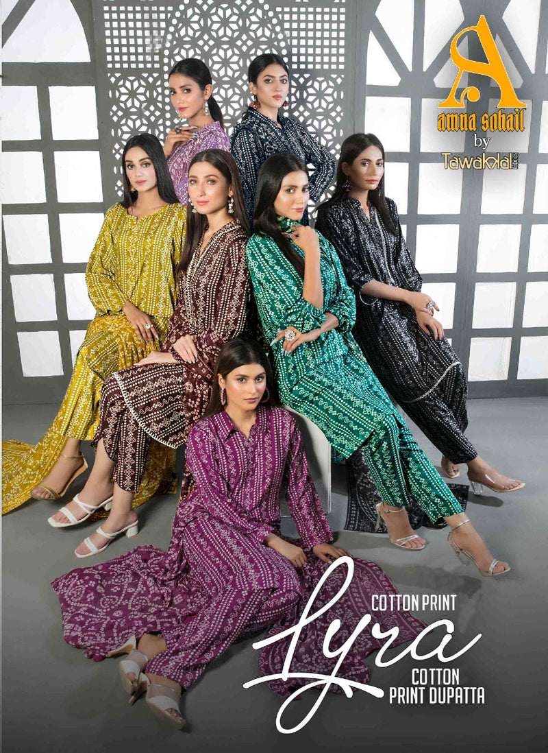 Tawakkal Fabrics Layra Pure Cotton Daily Wear Pakistani Salwar Kameez