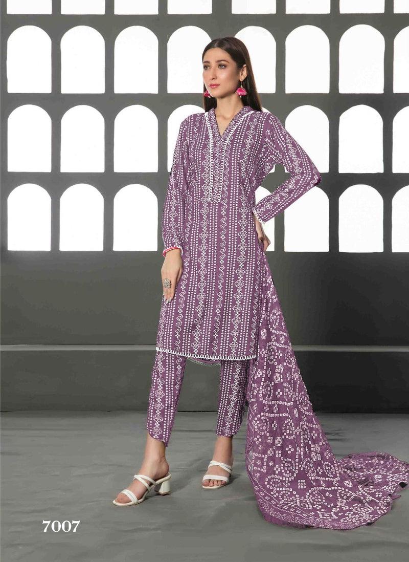 Tawakkal Fabrics Layra Pure Cotton Daily Wear Pakistani Salwar Kameez