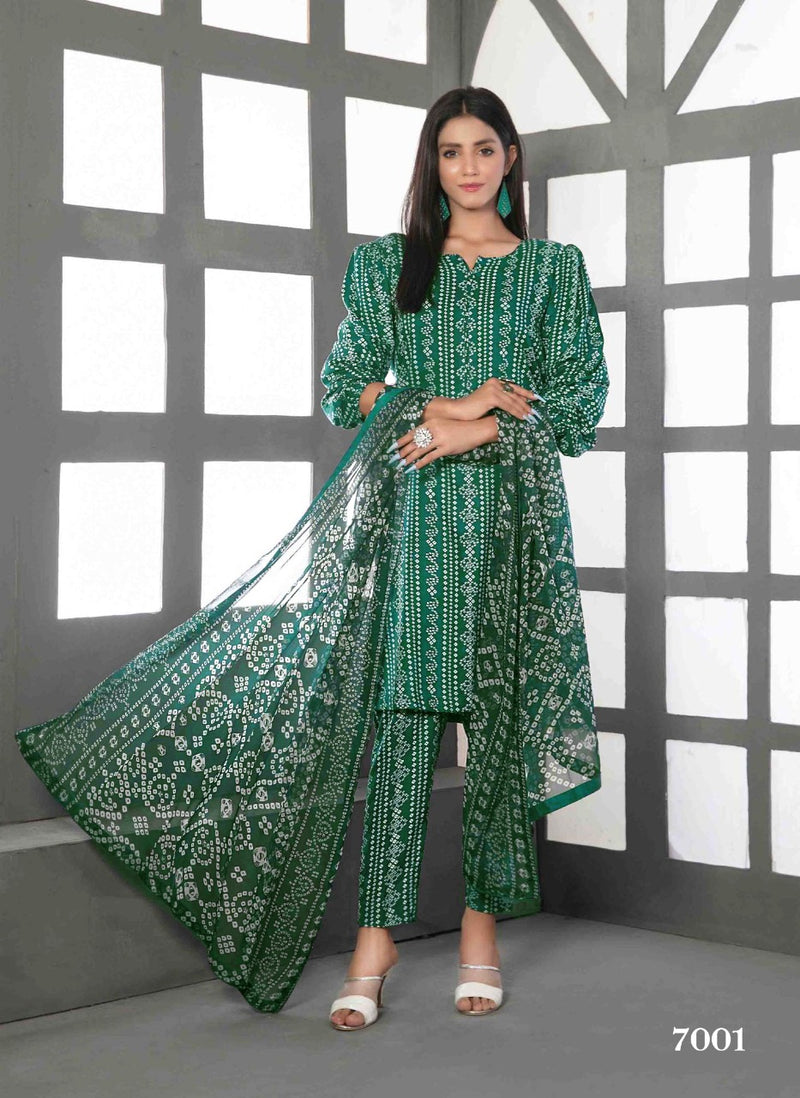 Tawakkal Fabrics Layra Pure Cotton Daily Wear Pakistani Salwar Kameez