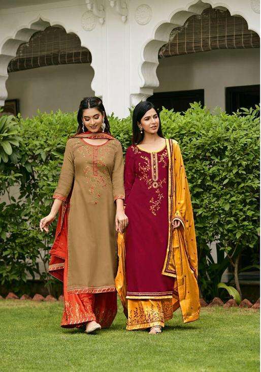 Triple Aaa Kalash Vol 6 Jam Silk Embroidered Work Salwar Kameez