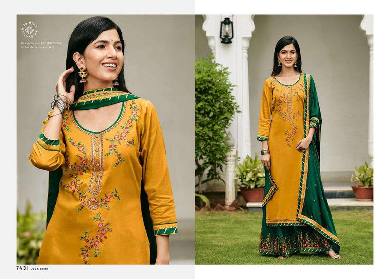 Triple Aaa Kalash Vol 6 Jam Silk Embroidered Work Salwar Kameez