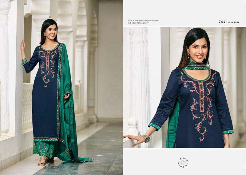 Triple Aaa Kalash Vol 6 Jam Silk Embroidered Work Salwar Kameez