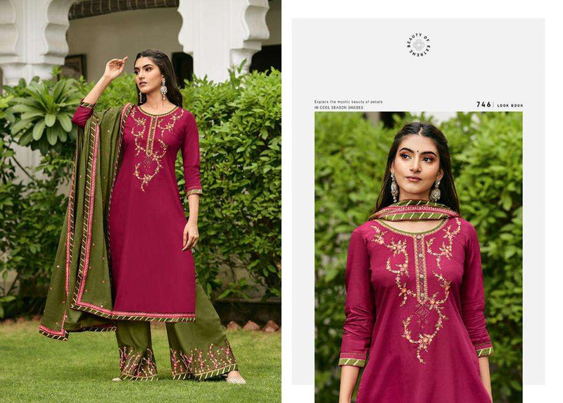 Triple Aaa Kalash Vol 6 Jam Silk Embroidered Work Salwar Kameez