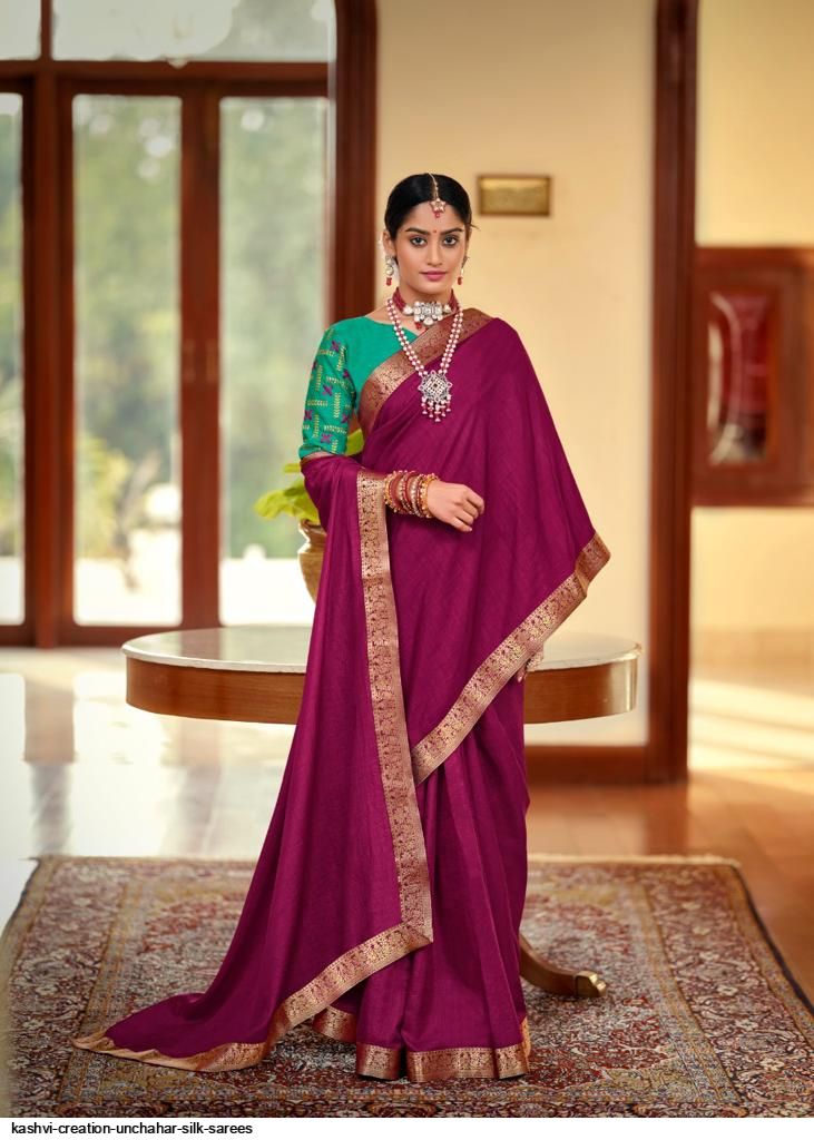 Kashvi Creation Unchahar Dola Silk Beautiful collections Of Party Wear Sarees