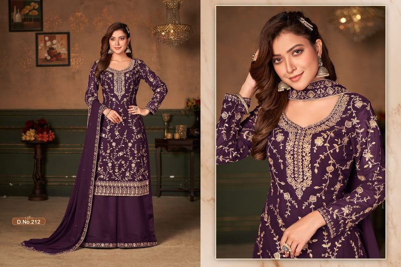 New Arrival Vaani Vol 21 Fox Georgette Designer Wedding Wear Semi Stitched Salwar Suits