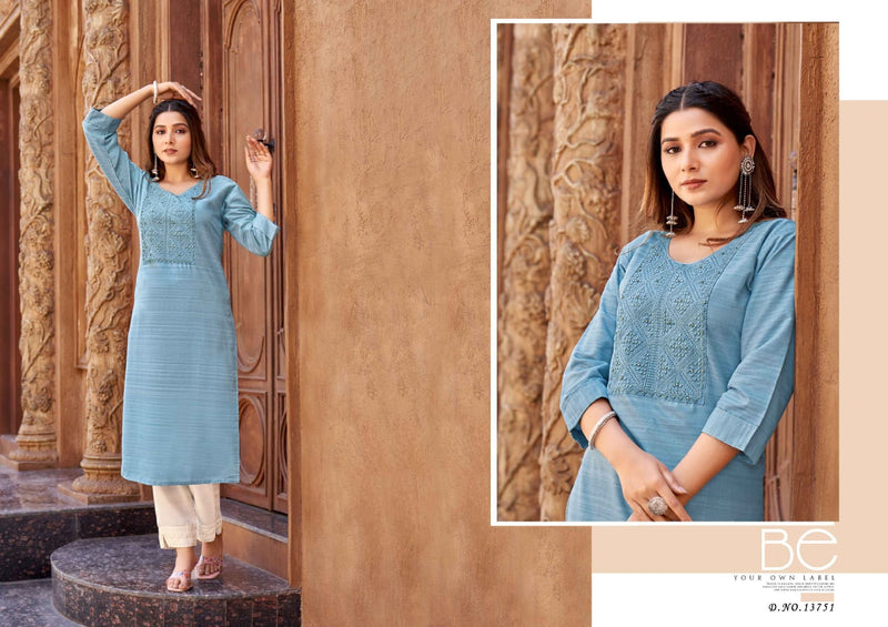 Kalaroop Kajree Fashion Vanessa Fancy Neck Work Casual Wear Kurti