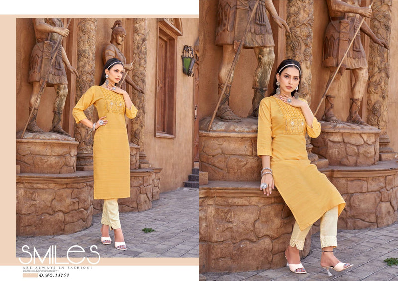 Kalaroop Kajree Fashion Vanessa Fancy Neck Work Casual Wear Kurti