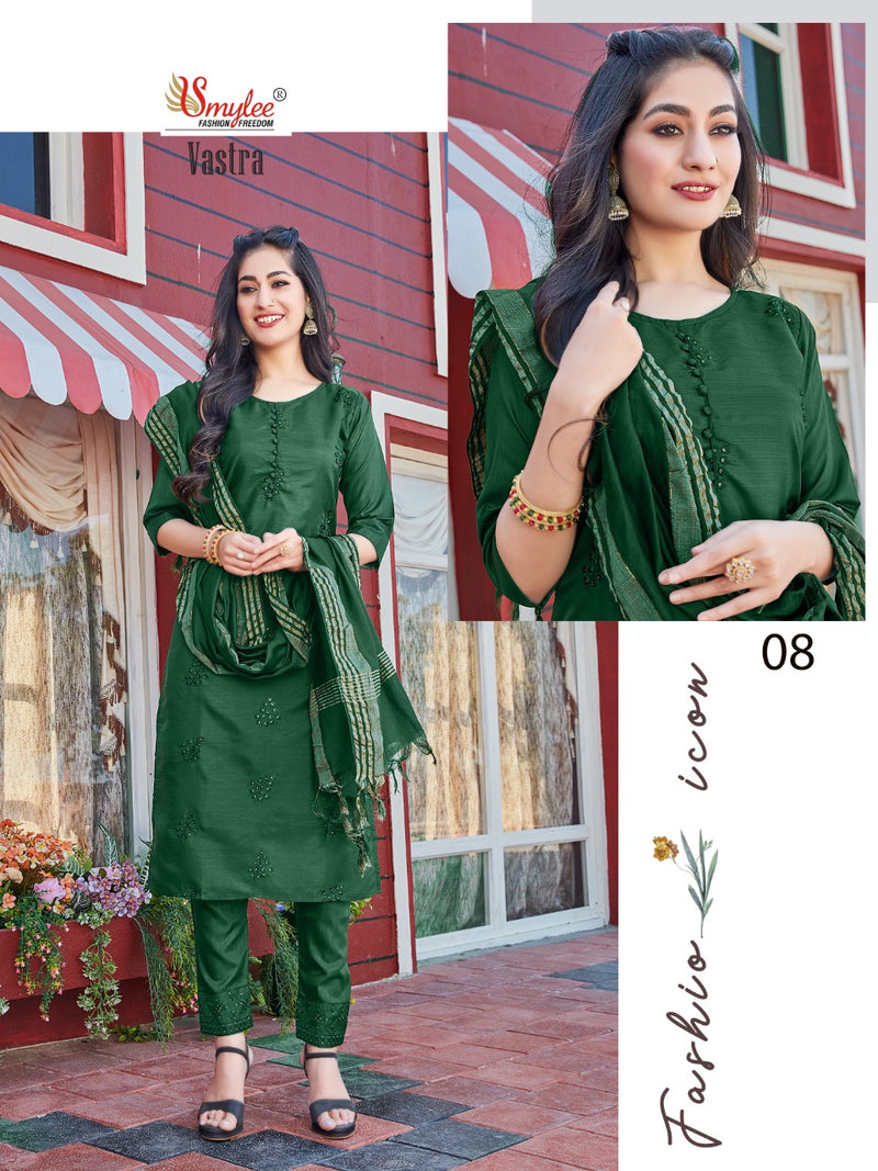 Smylee Fashion Vastra Fiona Silk Fancy Stytlish Party Wear Kurtis