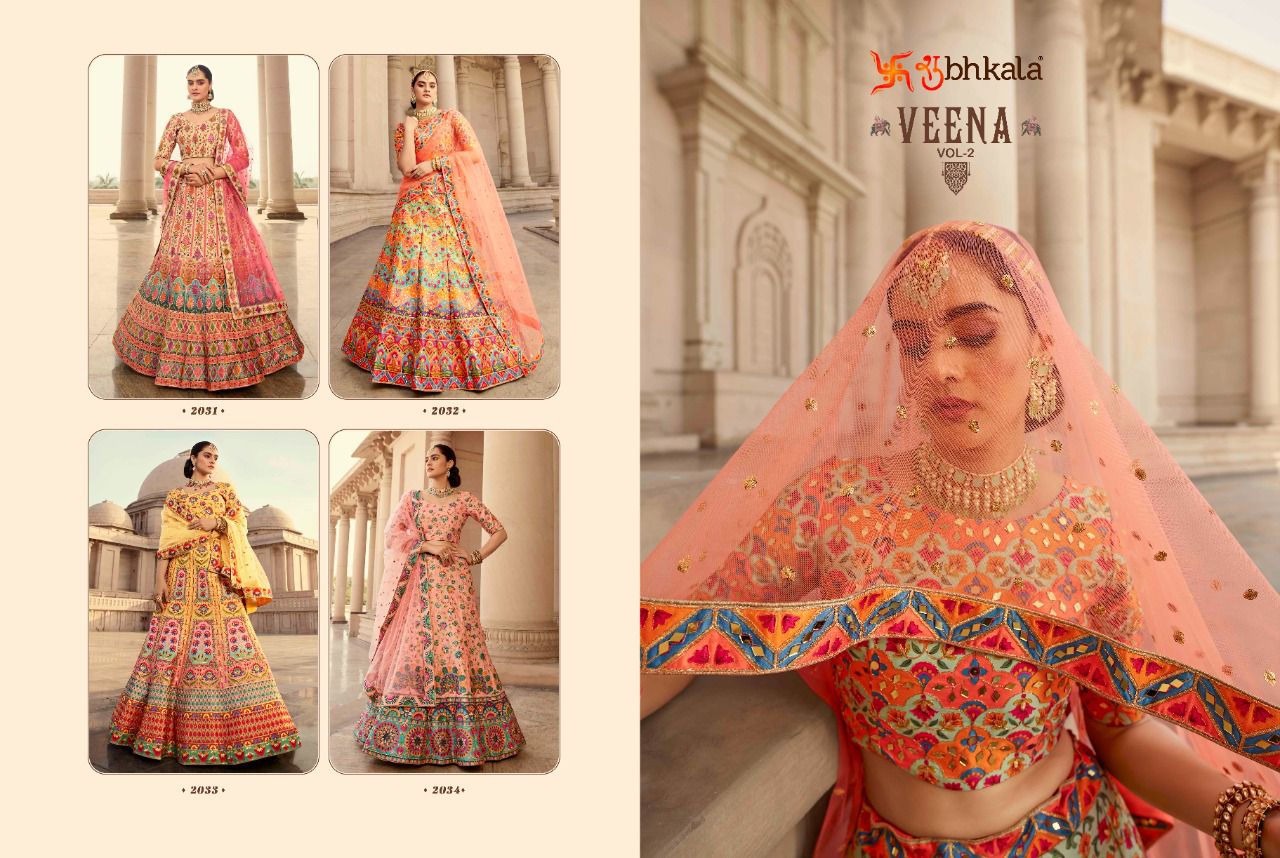 Shubhkala Veena Vol 2 Embroidered Heavy Designer Wedding Wear Lehenga Choli