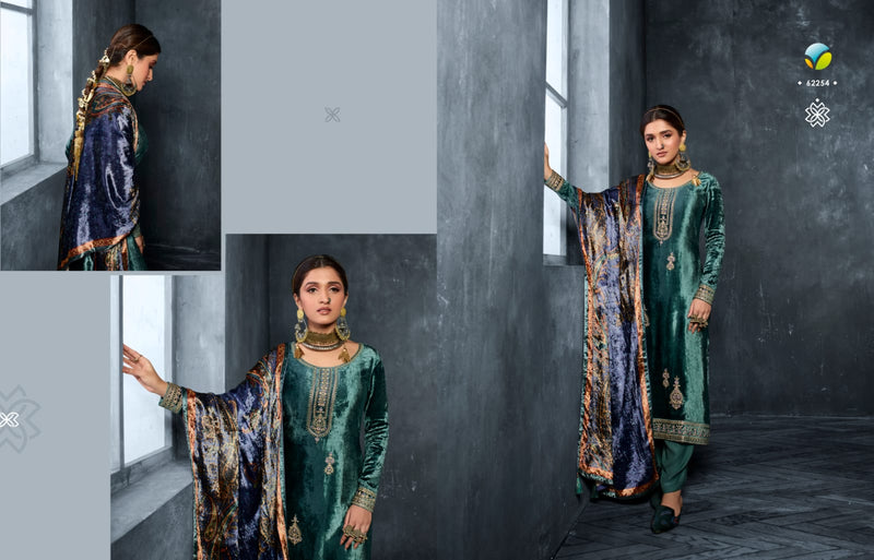 Vinay Fashion Kervin Velvet With Heavy Embroidery Work Stylish Designer Party Wear Salwar Kameez