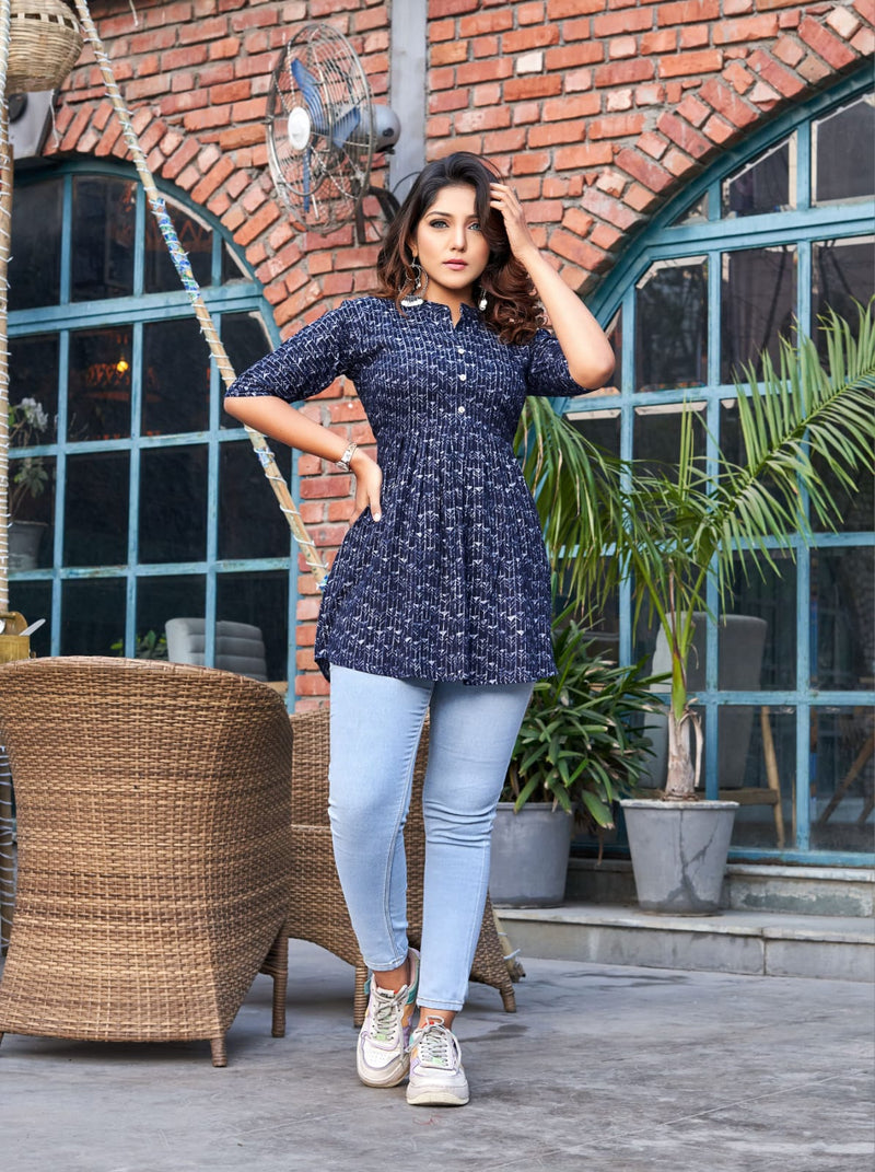 Tips & Tops Victoria Vol 2 Heavy Rayon Capsule Print Casual Wear Kurti