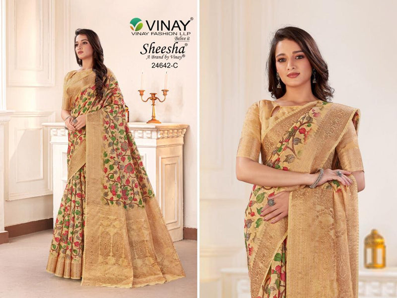 Vinay Fashion Ns 24642 Silk Jacquard Beautiful Party Wear Sarees