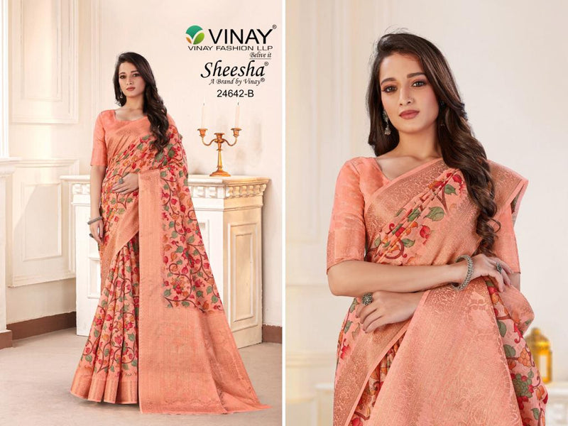 Vinay Fashion Ns 24642 Silk Jacquard Beautiful Party Wear Sarees