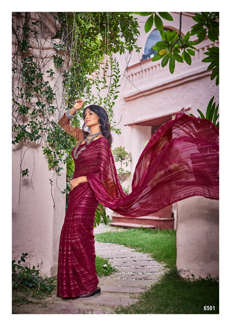 Kashvi Creation Virange Weightless Zari Patta Exclusive  Party Wear Sarees