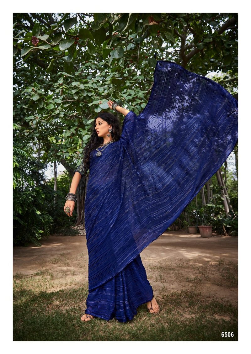 Kashvi Creation Virange Weightless Zari Patta Exclusive  Party Wear Sarees