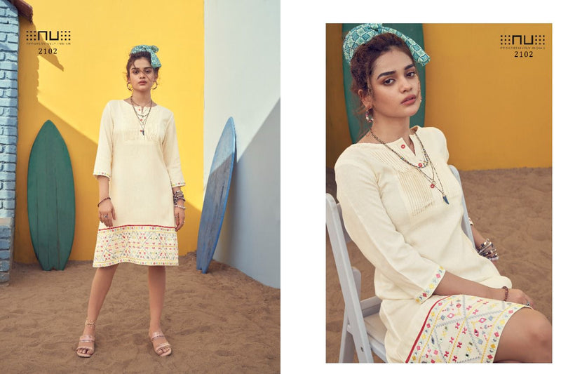 NU Progressively Indian Vol 21 Rayon Slub Fancy Stylish Kurtis